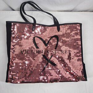 Victoria's Secret Pink Sequin Bling Show Stopper Tote Weekend Bag